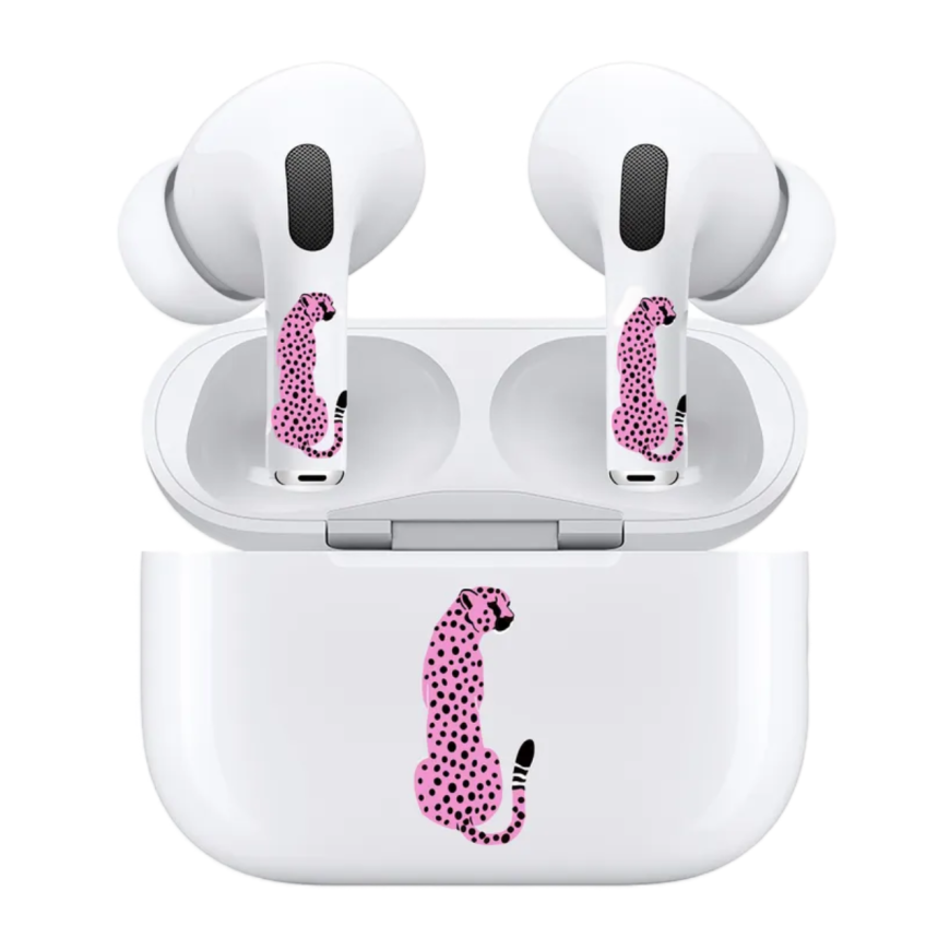 Виниловые наклейки VLP Easy Art «Розовый гепард» для AirPods Pro 2