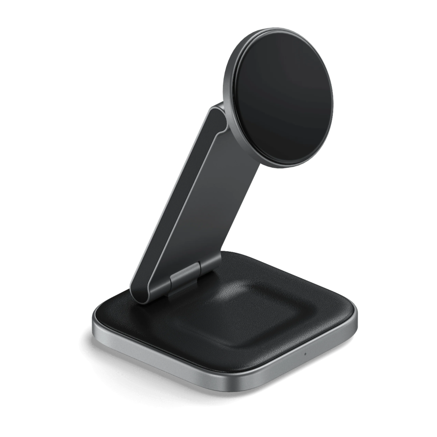 Складная зарядная станция MagSafe Satechi Charging Stand для iPhone, Apple Watch и AirPods