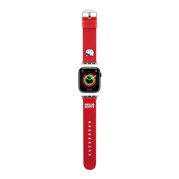 Кожаный ремешок CG Mobile Hello Kitty «Мордочка» для Apple Watch 38, 40, 41 и 42 мм