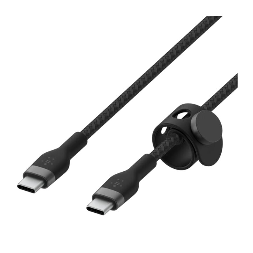 Кабель с оплёткой и ремешком Belkin BoostCharge Pro Flex USB-C (USB 2.0) (1 м) (CAB011)