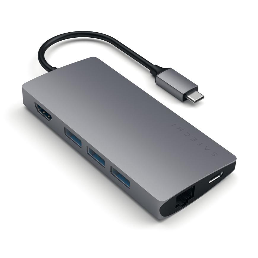 USB-Хаб Satechi Multiport Adapter V2 с USB-C (ST-TCMA2)
