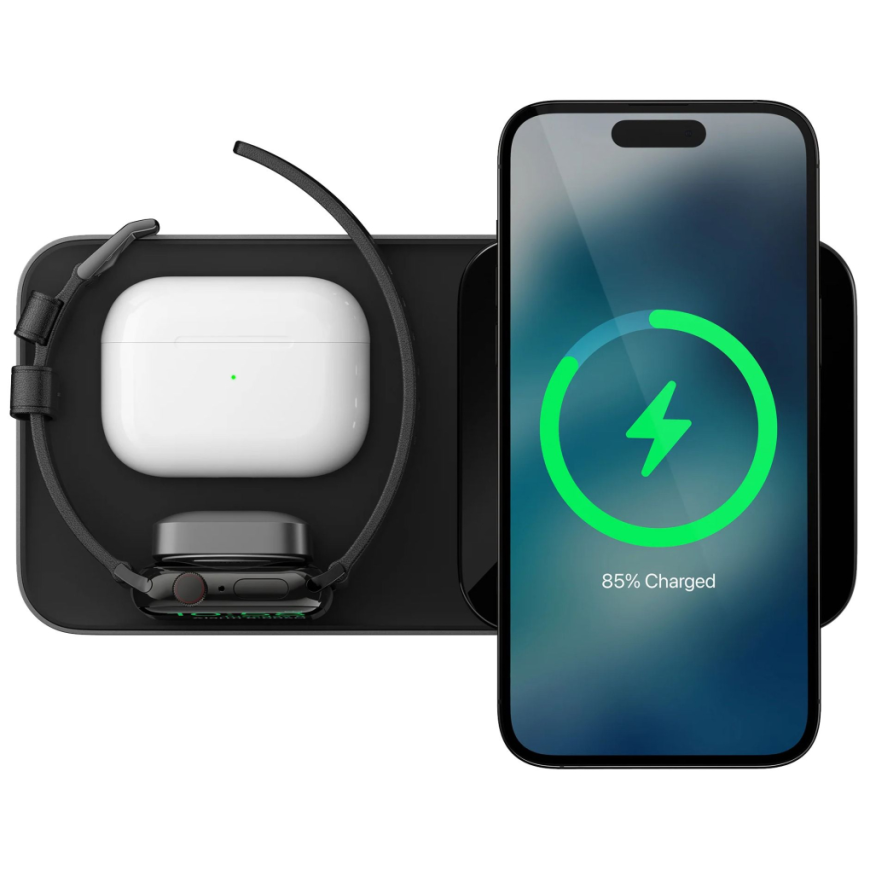 Зарядная станция с поддержкой MagSafe Nomad Base One Max Charger для iPhone, AirPods и Apple Watch