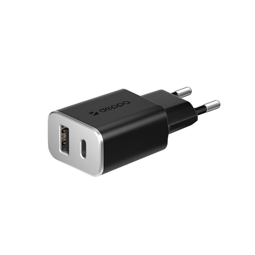 Сетевое ЗУ Deppa USB + Type-C 3.4А