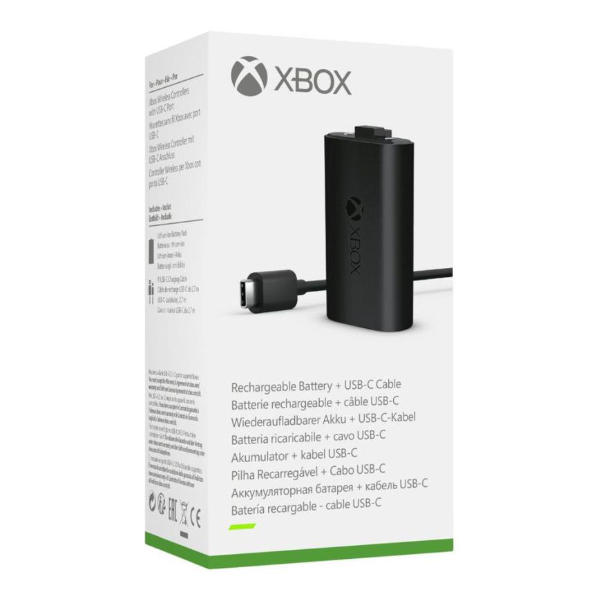 Аккумуляторная батарея Microsoft для геймпада Xbox и кабель USB-C (2,7 м) - фото 4