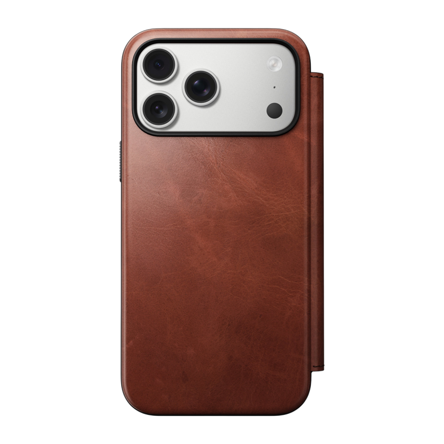 Кожаный чехол-книжка MagSafe Nomad Horween Modern Leather Folio Limited Edition для iPhone 17 Pro Max