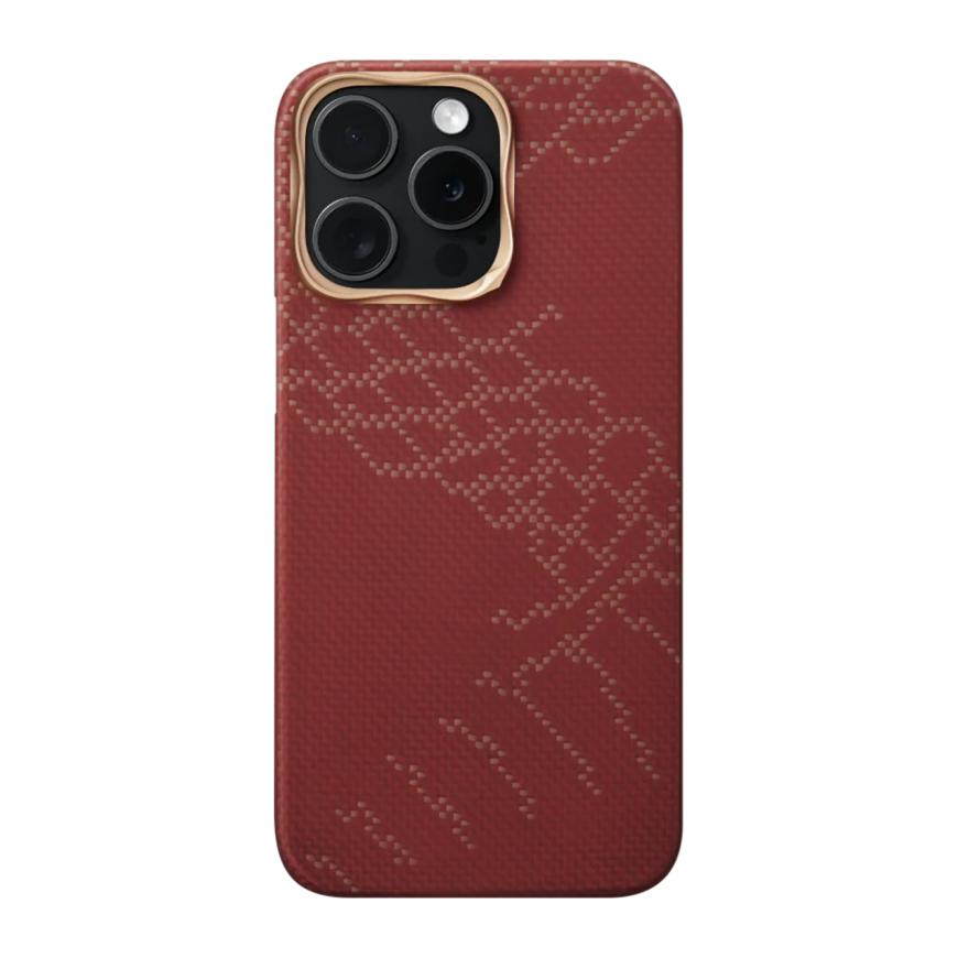 Чехол из арамидного волокна с поддержкой MagSafe PITAKA Snake Ridge Limited Edition Tactile Woven Case для iPhone 15 Pro Max - фото 3