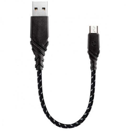 Кабель с оплёткой Energea NyloGlitz USB-A — Micro-USB-A (18 см)