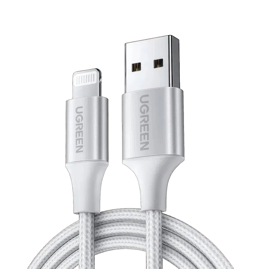 Кабель с нейлоновой оплёткой Ugreen Lightning — USB-A (1 м) (US199)