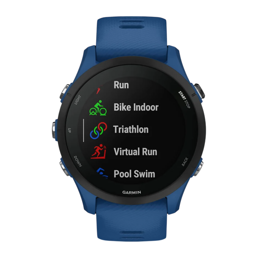 Спортивные часы Garmin Forerunner 255, 46 мм, силиконовый ремешок цвета «морской прилив»