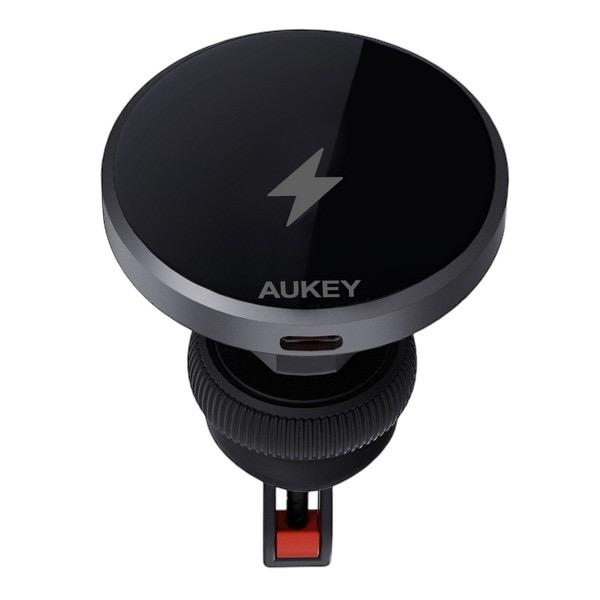 Автомобильный держатель с поддержкой MagSafe и беспроводной зарядкой AUKEY MagLink Dash