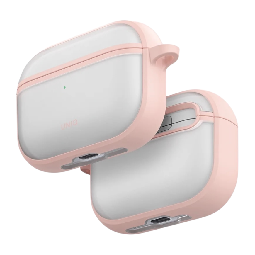 Прозрачный чехол с карабином Uniq Veren для AirPods Pro 3