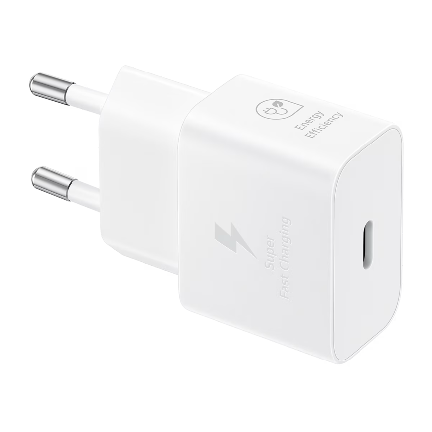 Сетевое зарядное устройство Samsung мощностью 25 Вт (USB-C) (GaN) и кабель USB-C (1 м) (EP-T2510)