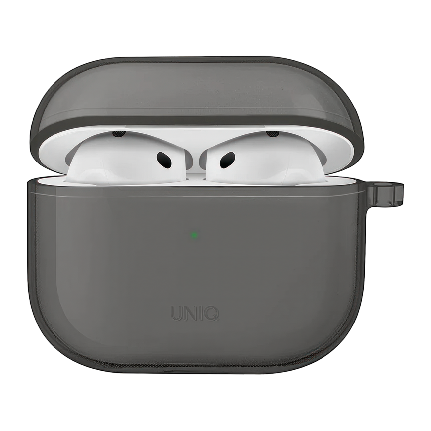 Термополиуретановый чехол с карабином Uniq Glase для AirPods 4