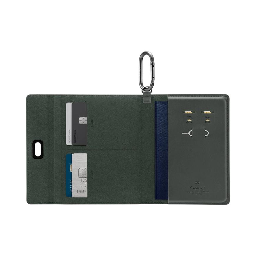 Дорожный органайзер из полиуретановой кожи с RFID Spigen Passport Holder - фото 30