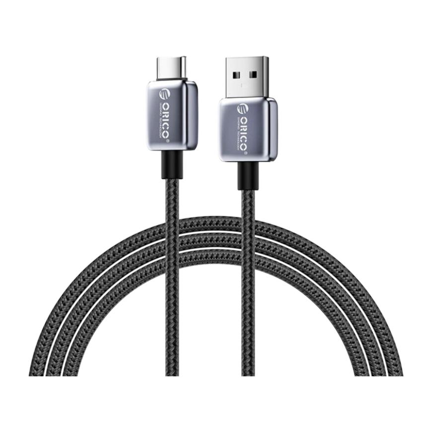 Кабель с оплёткой и ремешком ORICO USB-A — USB-C (USB 2.0) (2 м) (GQA66)