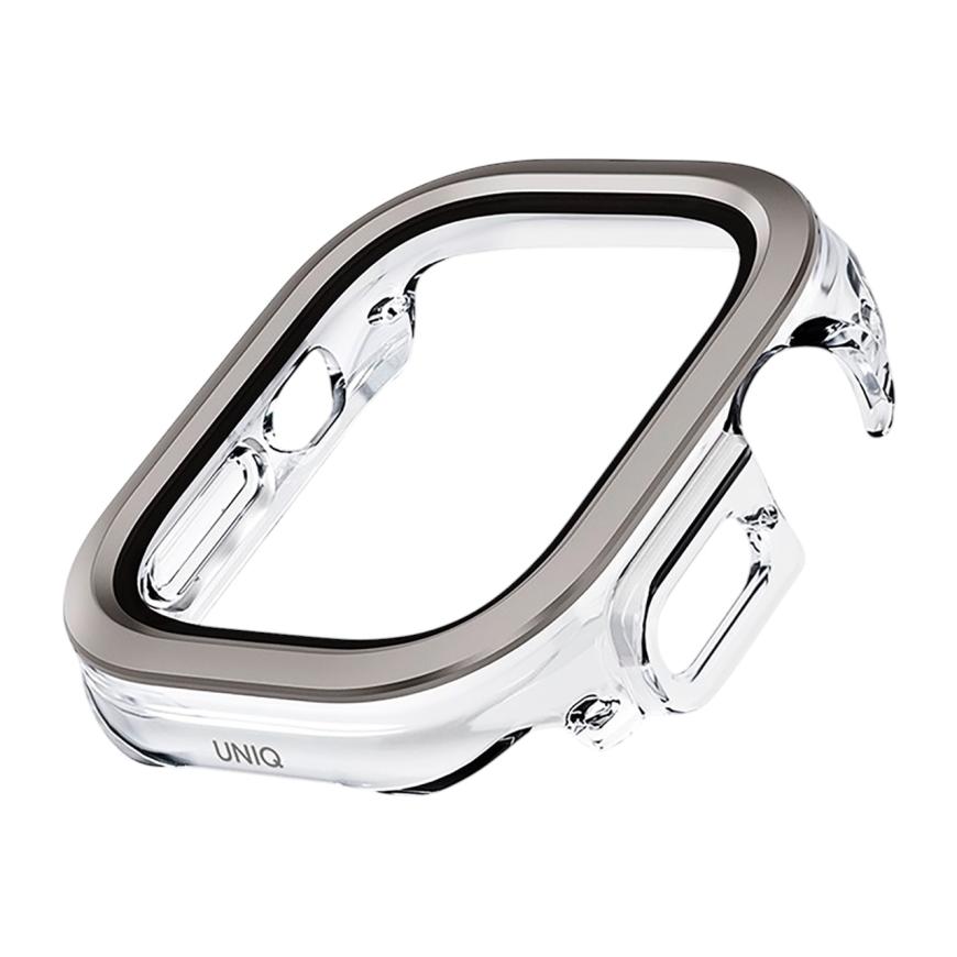 Прозрачный чехол с защитным стеклом Uniq Voute для Apple Watch Ultra и Ultra 2