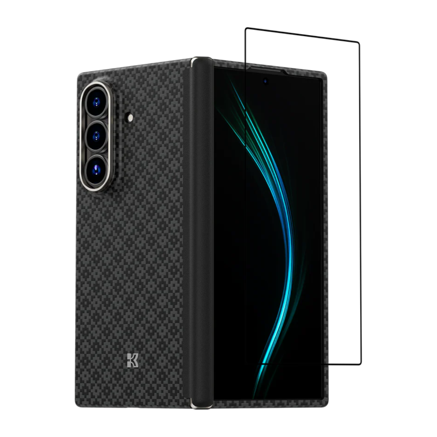 Кевларовый чехол MagSafe с защитой шарнира Benks ArmorAir ArmorGrid Grand Combo для Samsung Galaxy Z Fold7