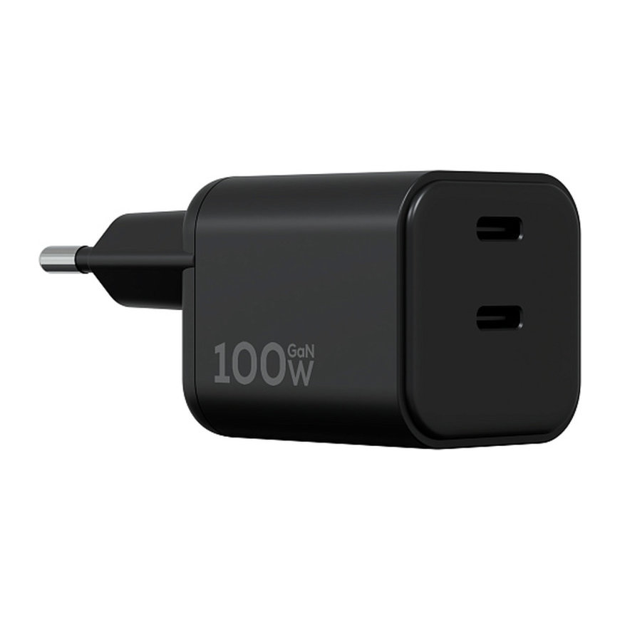 Сетевое зарядное устройство Magssory Nano Pro мощностью 100 Вт (2 USB-C) (GaN)