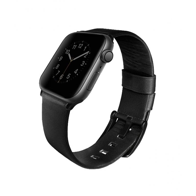 Кожаный ремешок Uniq Mondain для Apple Watch 44, 45, 46 мм, Ultra и Ultra 2