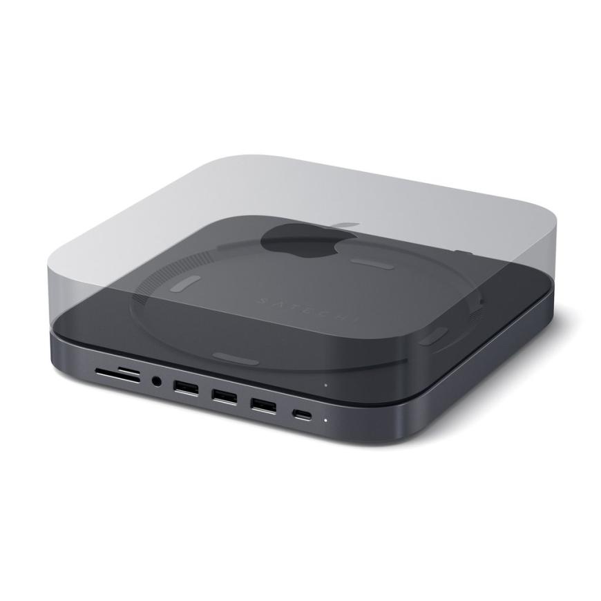 USB-Хаб-подставка Satechi с USB-C для Mac mini (M1–M2, 2020–2023) и Mac Studio (ST-ABHF)