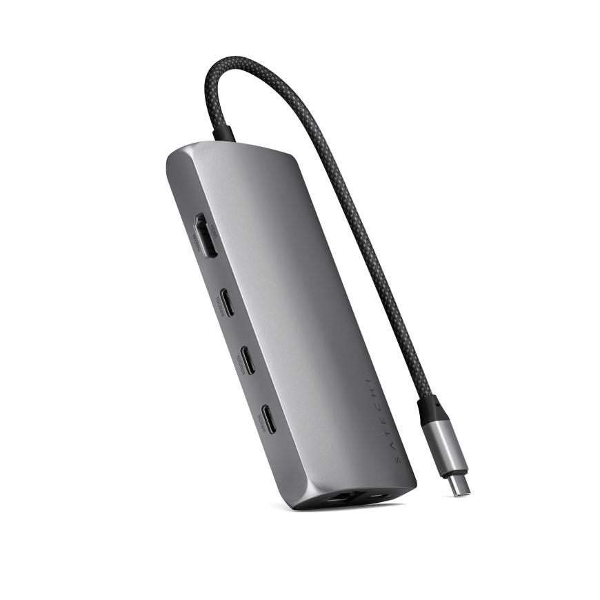 USB-Хаб Satechi USB-C Multiport Adapter V3 с USB-C (ST-P8KE)