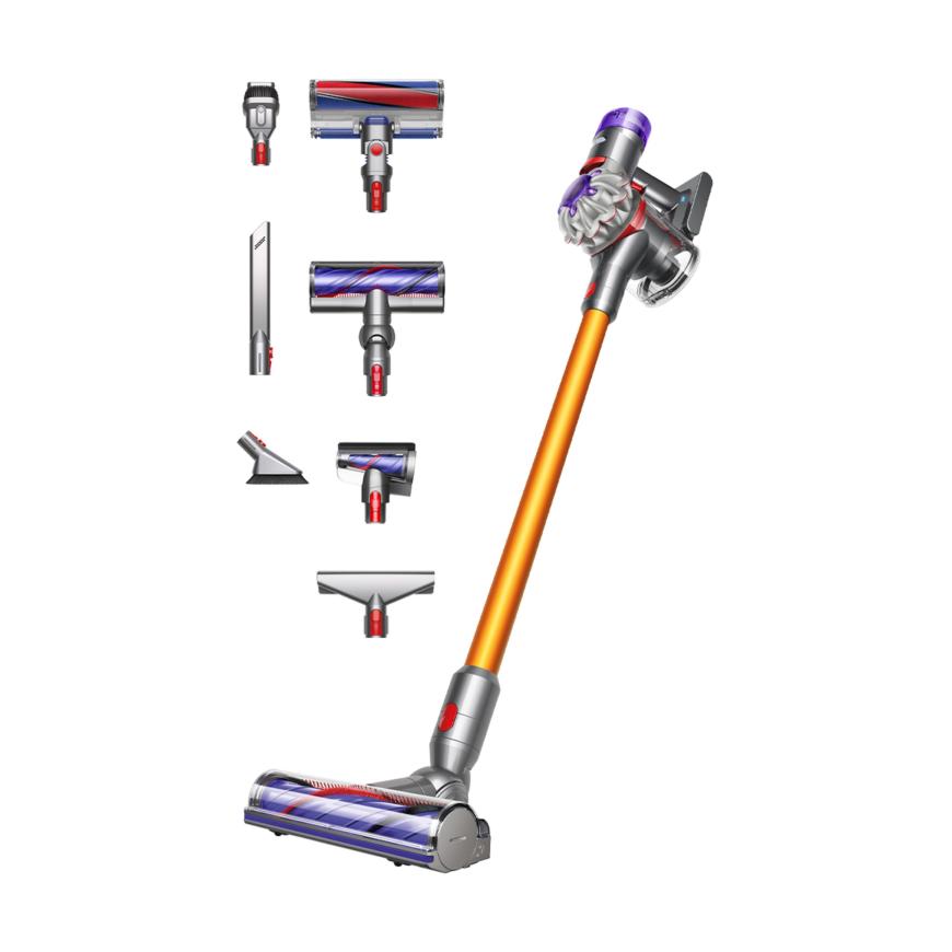Беспроводной вертикальный пылесос Dyson V8 Absolute («Никель»/Жёлтый | Nickel/Yellow) (SV25) (2021)