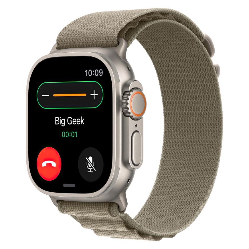 Браслет Apple Alpine Loop, оливковый со светлой пряжкой, для Apple Watch 44, 45, 46 мм, Ultra и Ultra 2 (дизайн 2023)