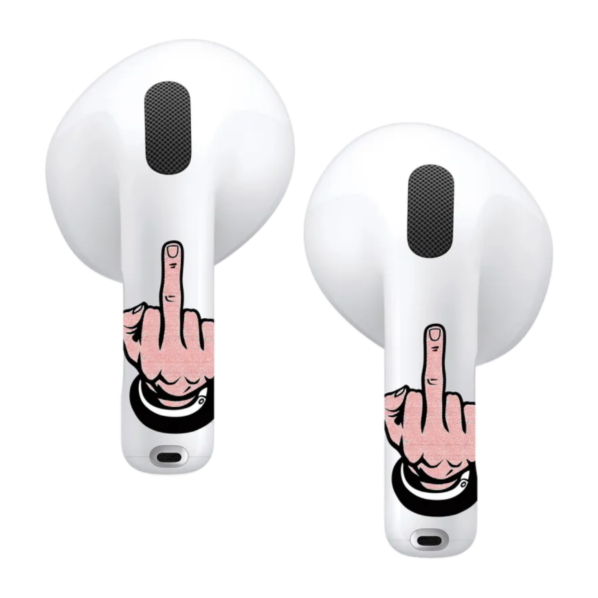 Виниловые наклейки VLP Easy Art «Отвали» для AirPods 4