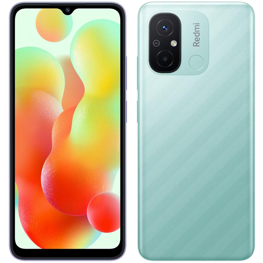Смартфон Xiaomi Redmi 12C 3 ГБ + 64 ГБ («Зелёная мята» | Mint Green)