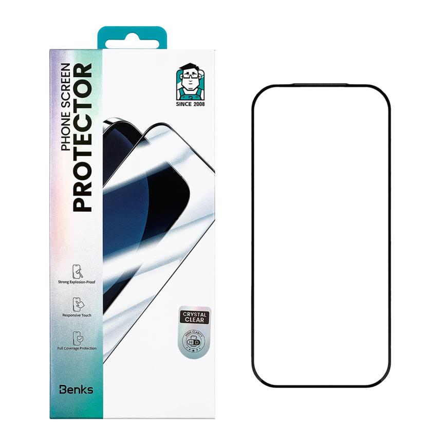 Глянцевое защитное стекло Benks Ultra Shield HD для iPhone 17 Pro Max