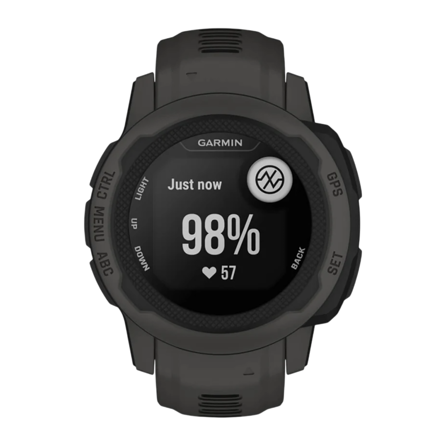 Спортивные часы Garmin Instinct 2S Standard Edition, 40 мм, силиконовый ремешок графитового цвета