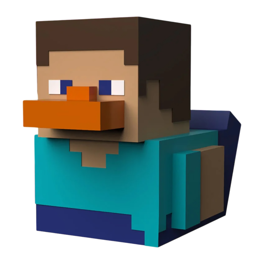 Коллекционная фигурка-утка «Стив» TUBBZ Mini Minecraft