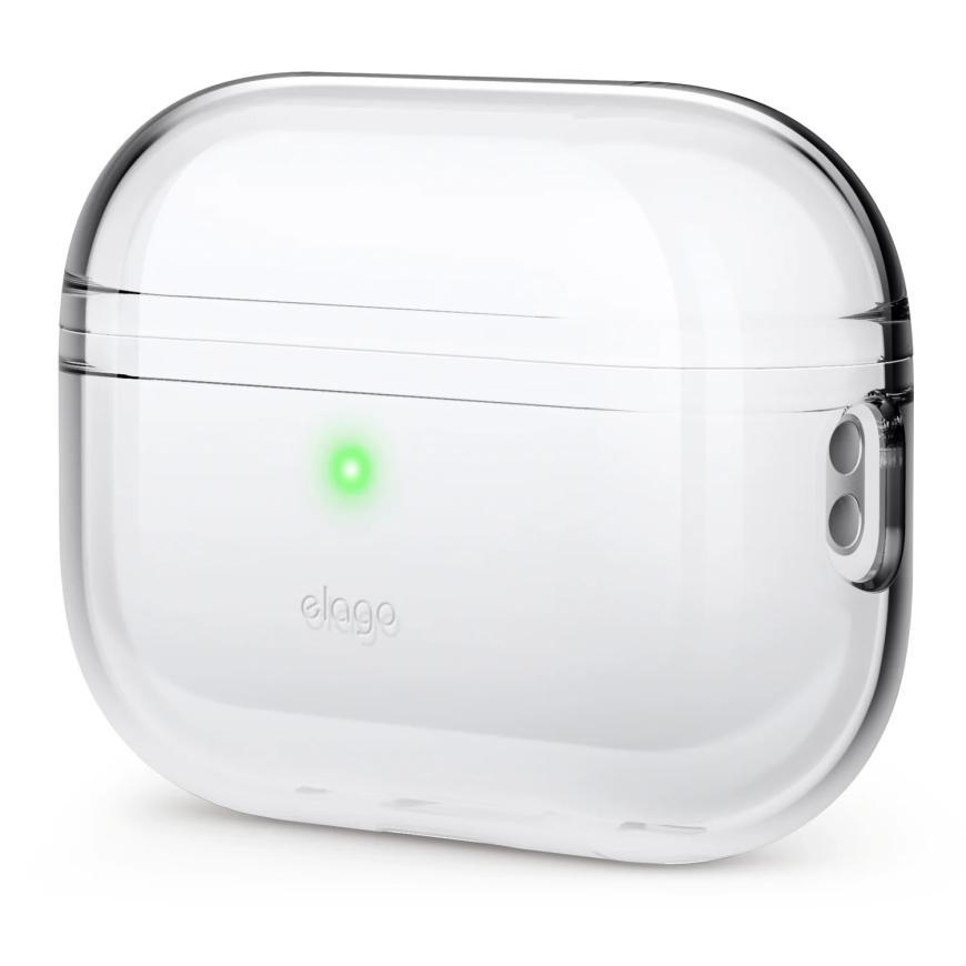 Термополиуретановый чехол с нейлоновым ремешком elago Clear Case для AirPods Pro 2