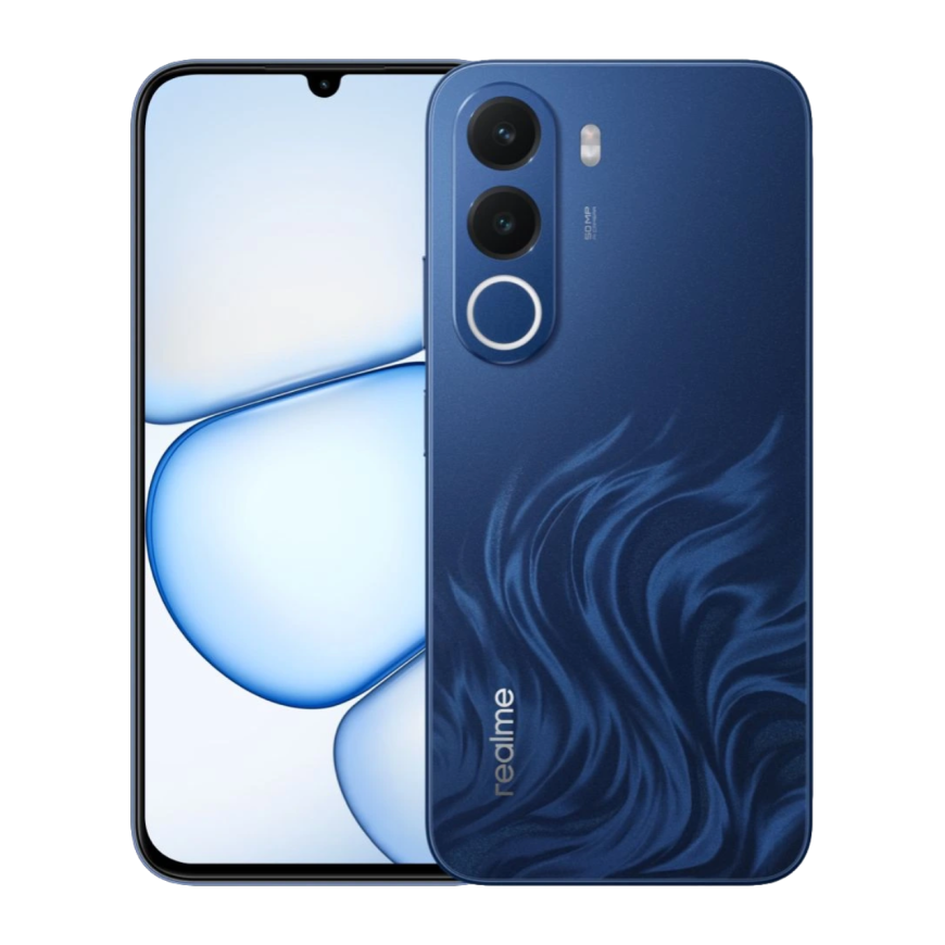 Смартфон Realme C100x, 4 ГБ + 128 ГБ (Синий | Deepblue Tides) (версия Global)