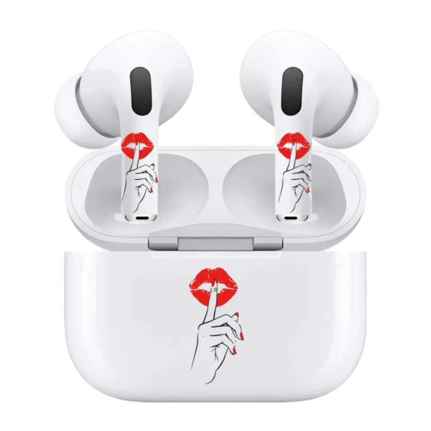 Виниловые наклейки VLP Easy Art «Тише» для AirPods Pro 2