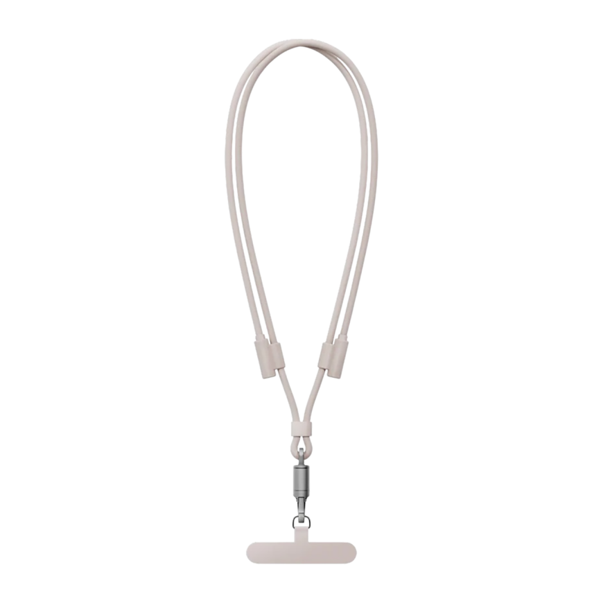 Тканевый ремешок через плечо с карабином и кабелем USB-C Energea Lasso для iPhone