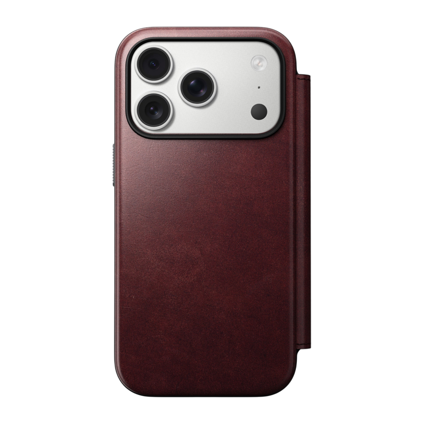 Кожаный чехол-книжка MagSafe Nomad Horween Modern Leather Folio Limited Edition для iPhone 17 Pro