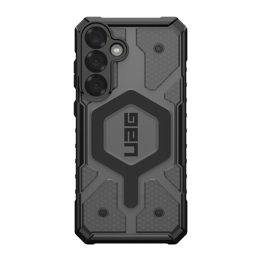 Защитный композитный чехол с поддержкой MagSafe UAG Pathfinder Clear для Samsung Galaxy S25+