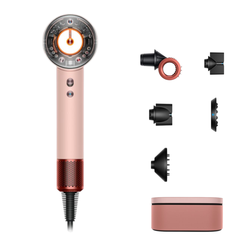 Фен Dyson HD16 Supersonic Nural Hair Dryer Straight+Wavy Gift Edition (Kanzan Pink) (2025)