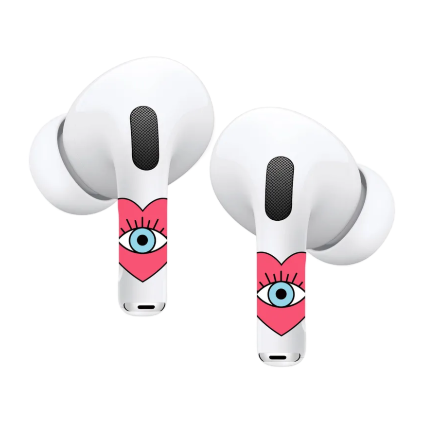 Виниловые наклейки VLP Easy Art «Сердце-глаз» для AirPods Pro 2