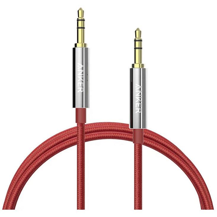 Аудиокабель с нейлоновой оплёткой Anker 3,5 мм TRS (1,2 м) (A7113)