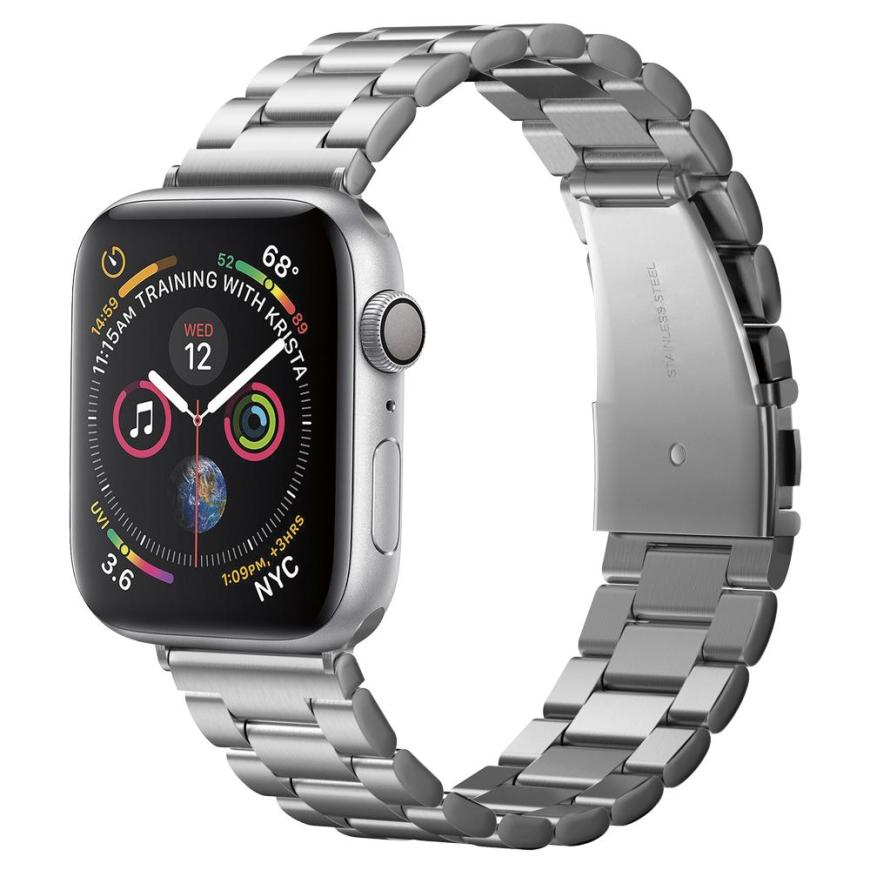 Стальной блочный браслет Spigen Modern Fit для Apple Watch 44, 45, 46 мм, Ultra и Ultra 2