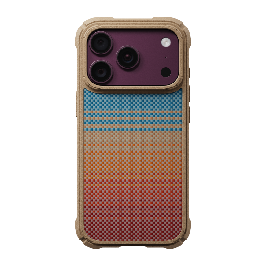 Арамидный чехол MagSafe PITAKA Sunset2.0 Cairn Case для iPhone 17 Pro и 18 Pro