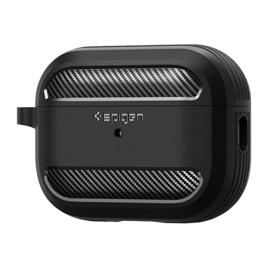 Термополиуретановый чехол с карабином Spigen Rugged Armor для AirPods Pro 2 - фото 3