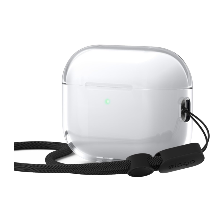 Прозрачный чехол с ремешком elago Clear Strap Case для AirPods Pro 3