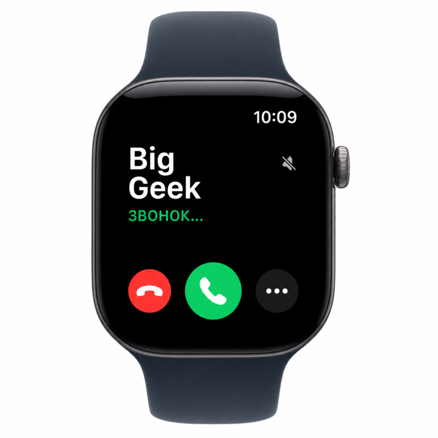 Часы Apple Watch Series 12, 46 мм, титан светлого цвета, ремешок Sport Band