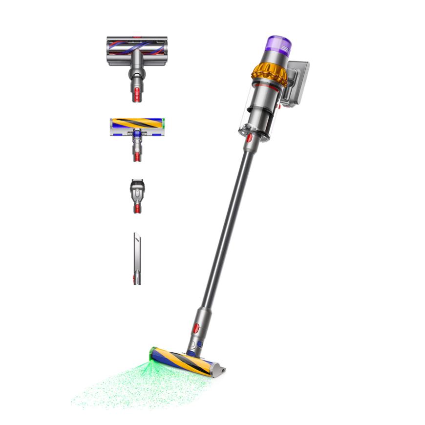Беспроводной вертикальный пылесос Dyson V15 Detect Absolute (SV47) (Жёлтый/«Никель» | Yellow/Nickel) (2023)