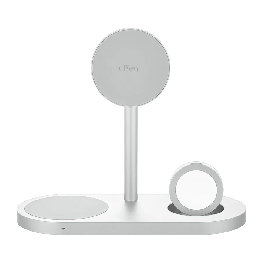 Зарядная станция MagSafe uBear Stage Ultra для iPhone, Apple Watch и AirPods (Qi2.2)