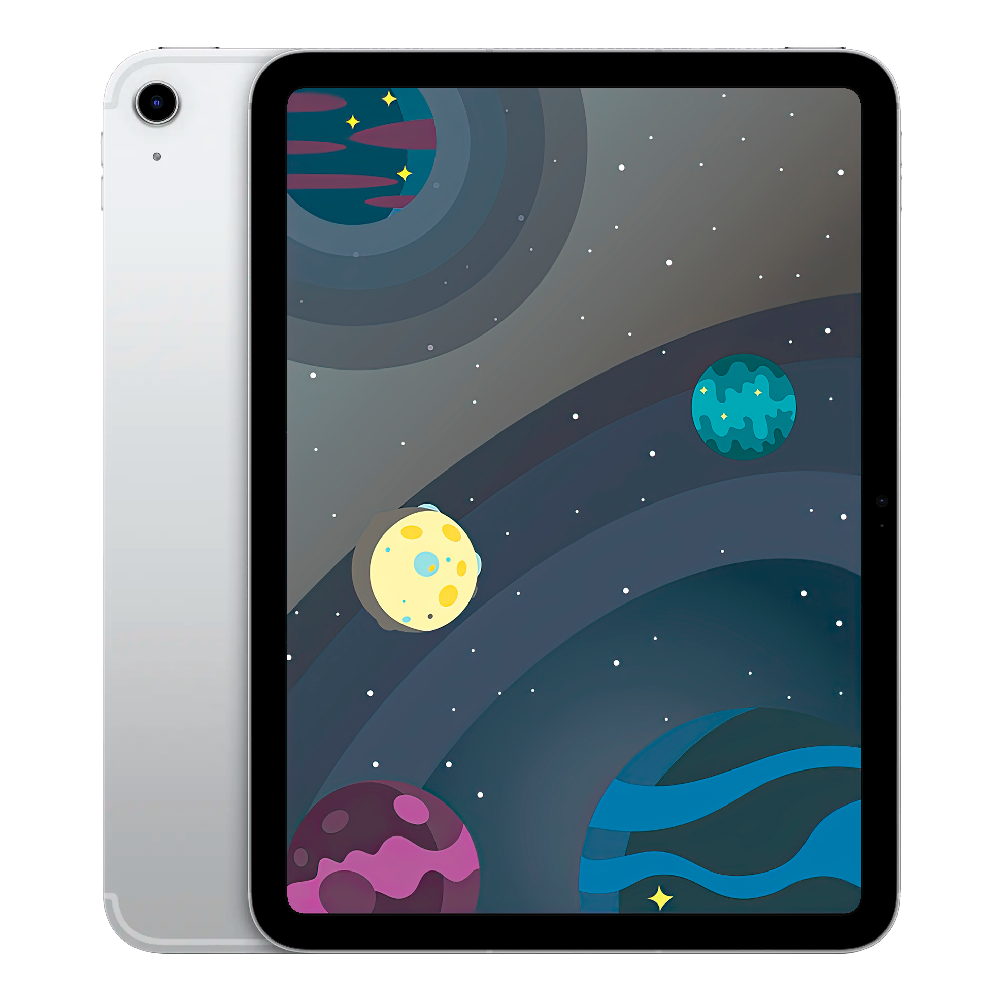 Планшет Apple iPad 11”, 128 ГБ, Wi-Fi + Cellular (Серебристый
