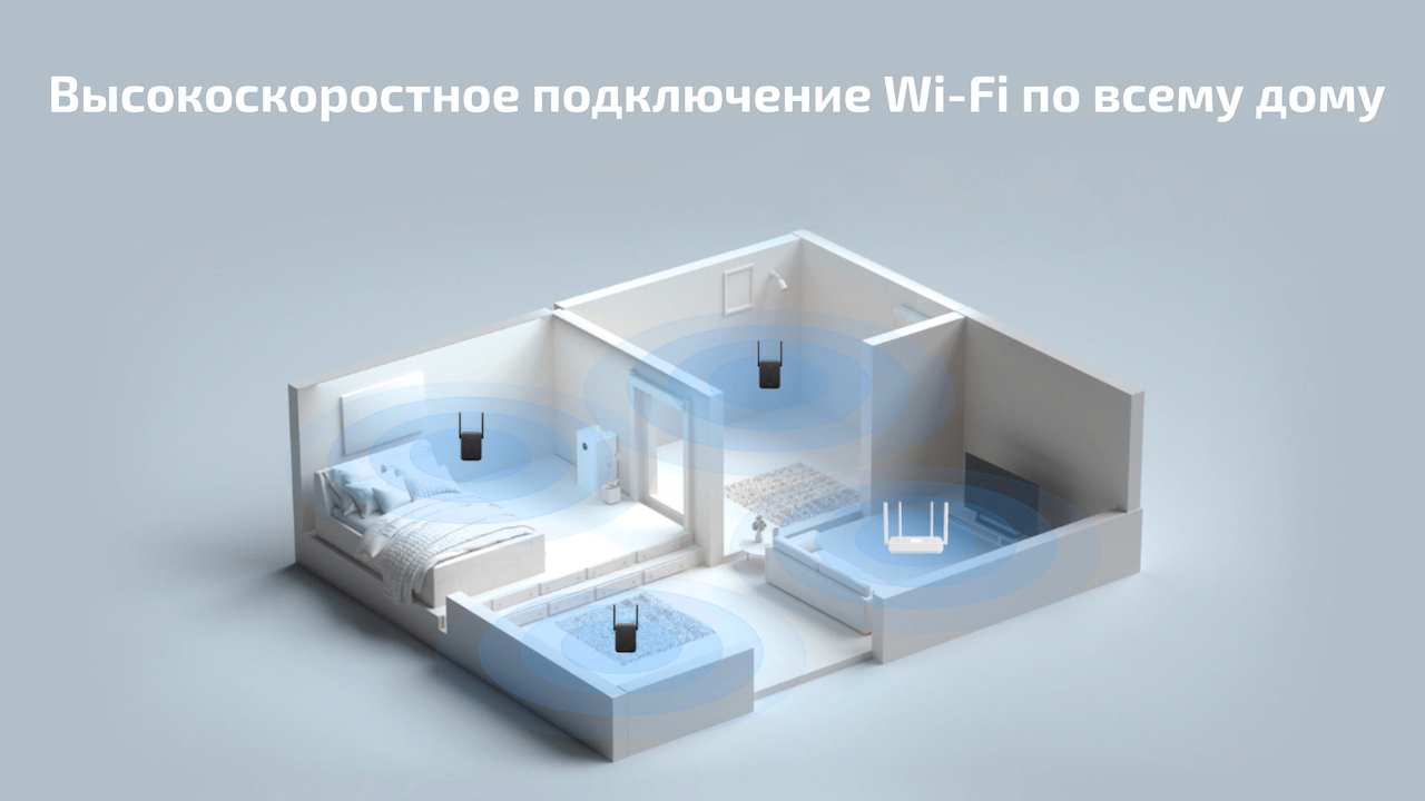 Усилитель Wi-Fi сигнала Xiaomi Mi Wi-Fi Range Extender AC1200 (RA75; EAC)